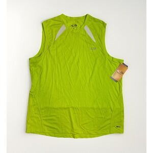 Champion Men's Running Tank Top Duo Dry Ventilation Lime Green Size XL